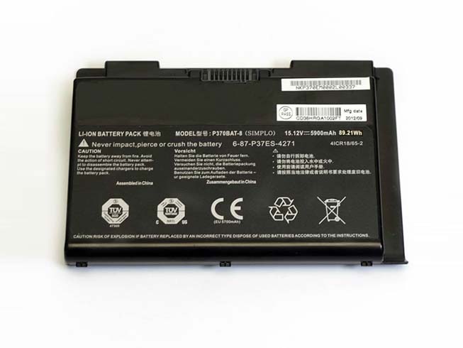 Batería para V150BAT-4-53(4ICP7/60/clevo-P370BAT-8